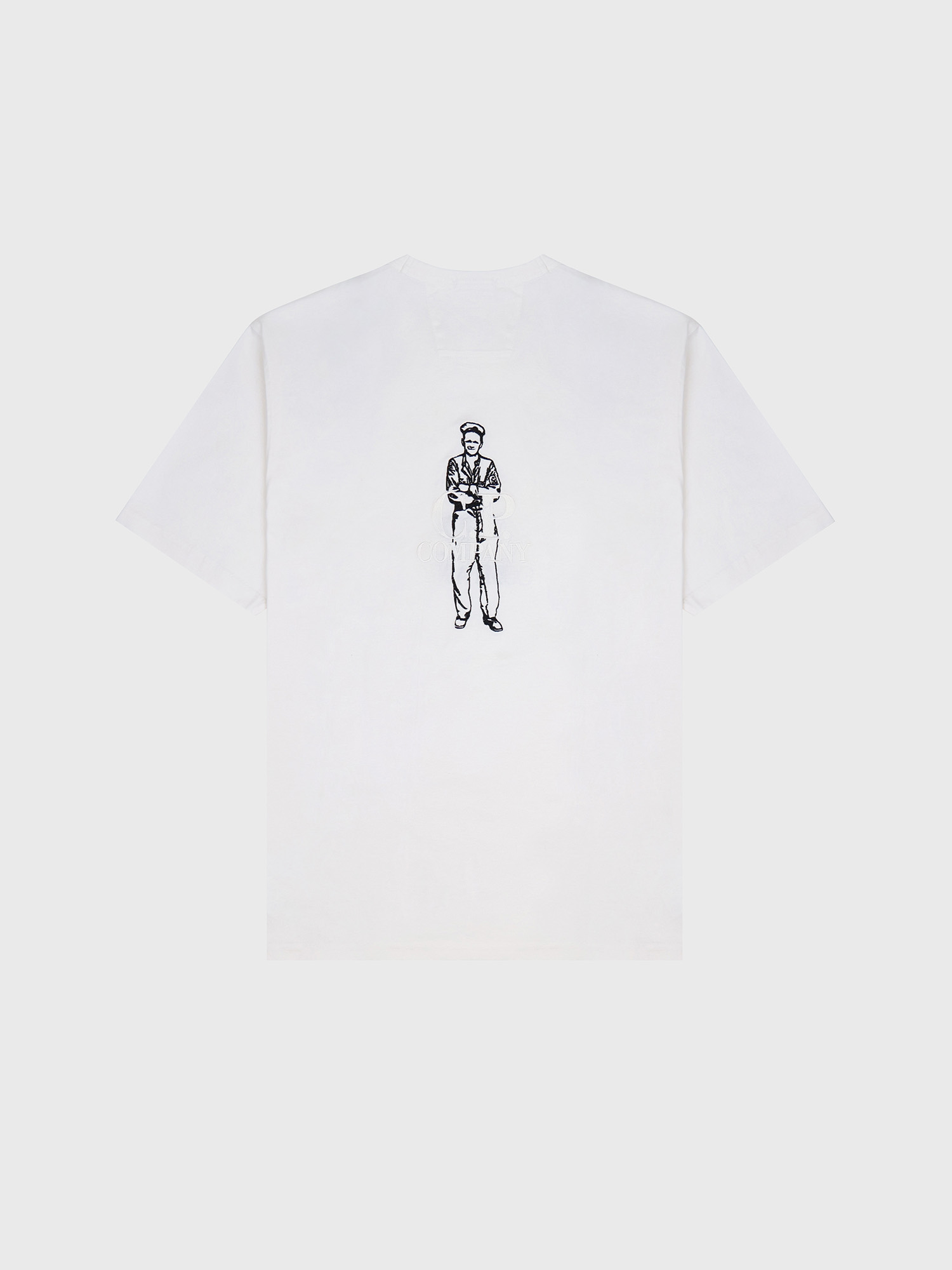 Футболка C.P. Company Mercerized 30/2 Twisted White