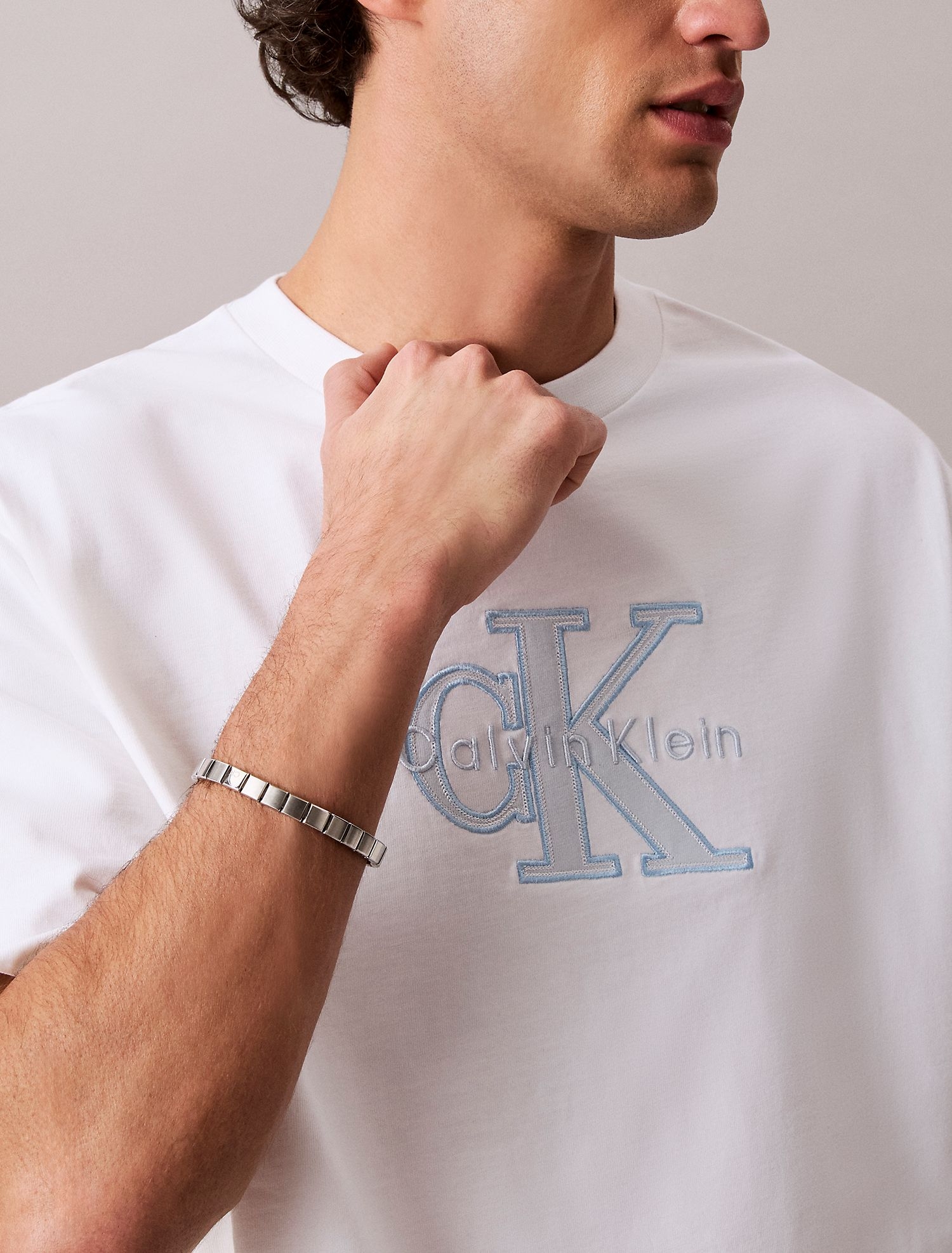 Футболка Calvin Klein Monologo Outline Graphic Classic Bright White