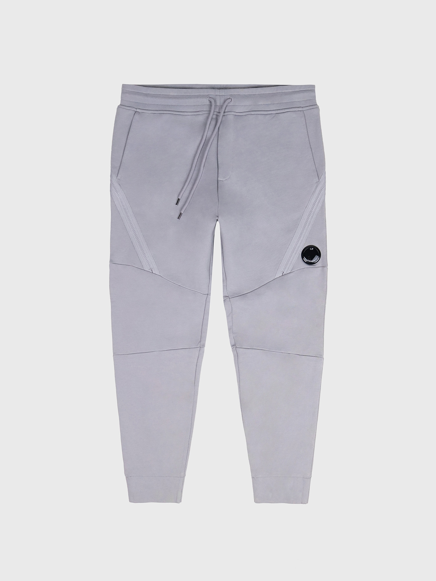 Брюки C.P. Company Diagonal Raised Fleece Zipped Silver Gray