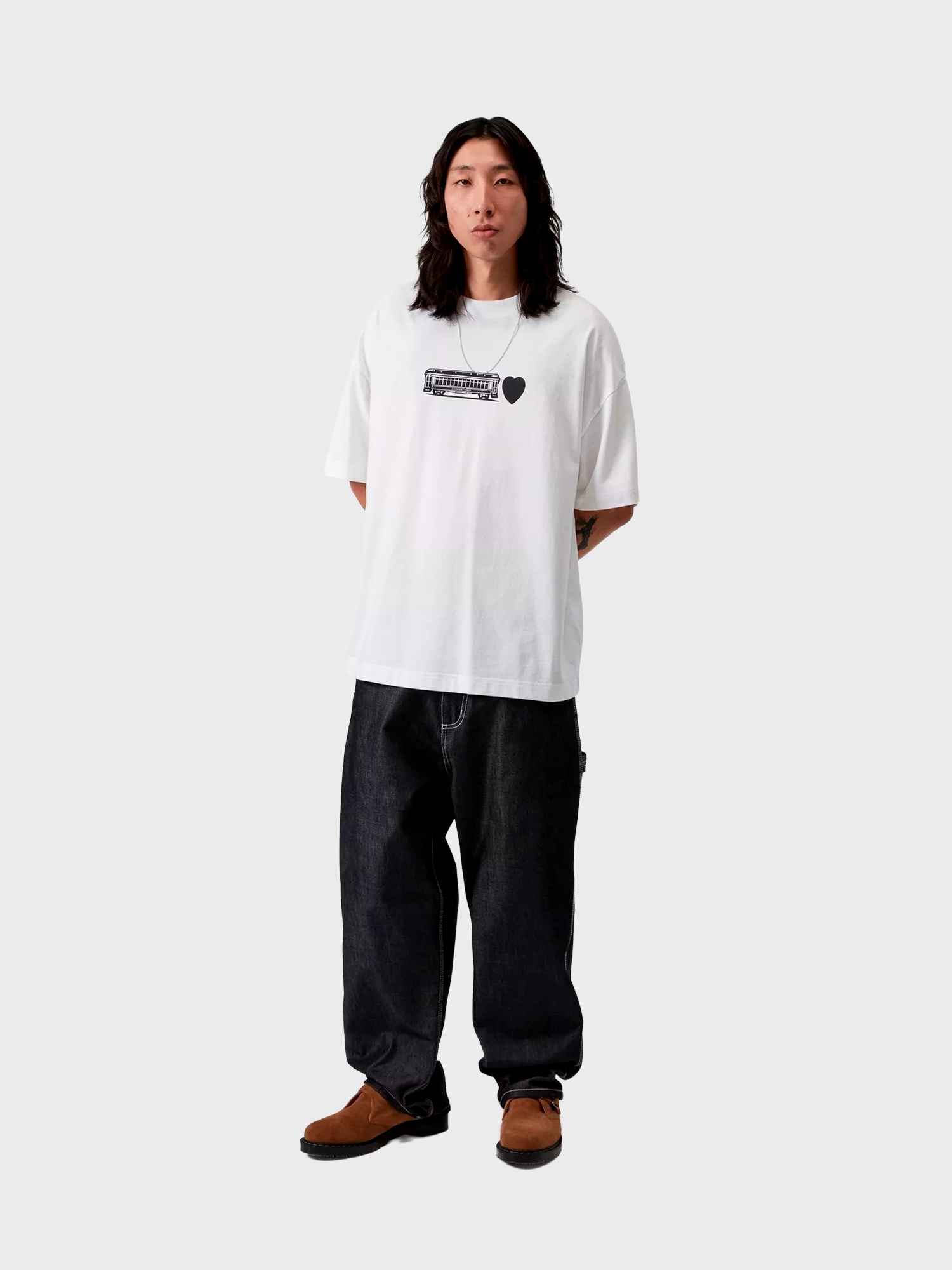 Футболка Carhartt WIP Deconstructed Label White