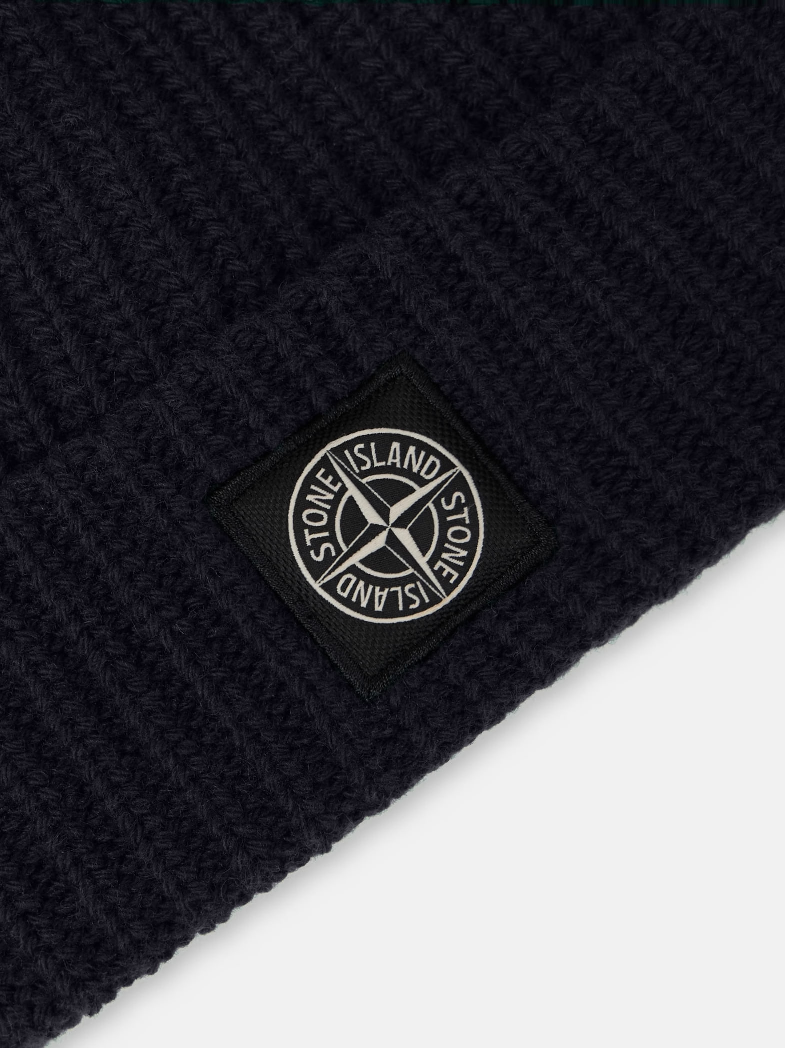 Шапка Stone Island Light RWS Beanie Logo Navy Blue