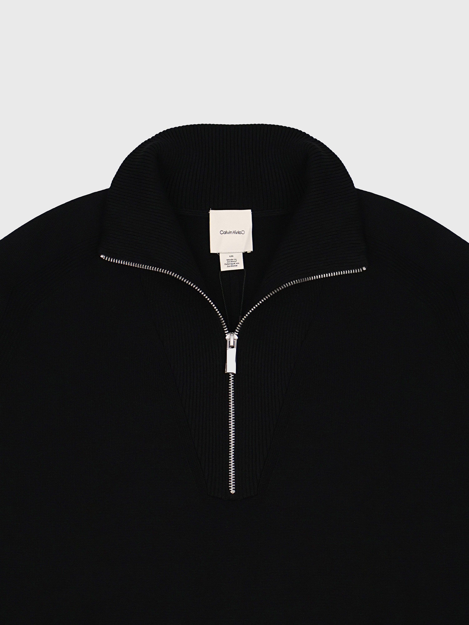 Свитер Calvin Klein Tech Knit Quarter Zip Black