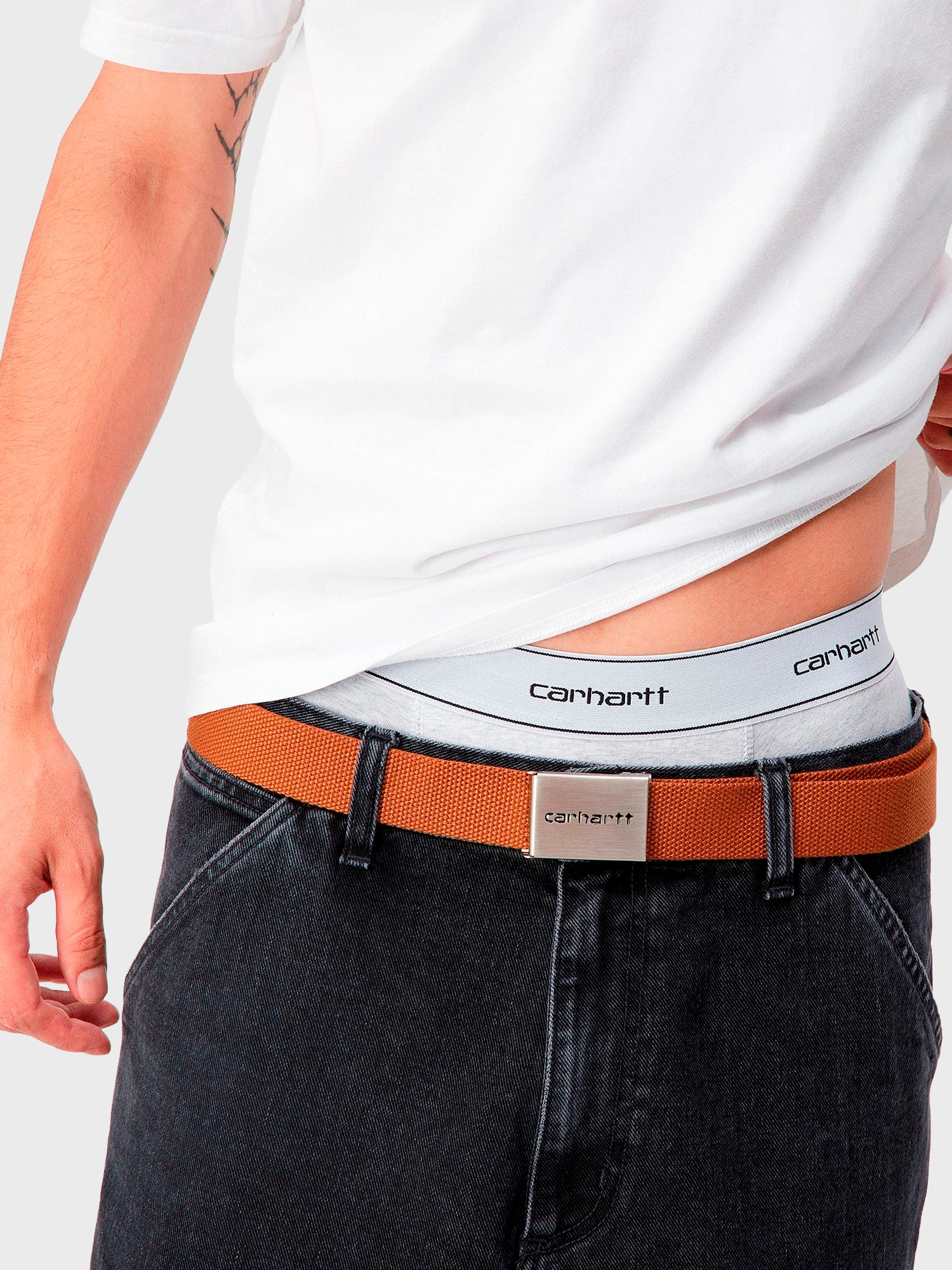 Мужские трусы боксеры-транки Carhartt WIP Cotton Grey + Grey