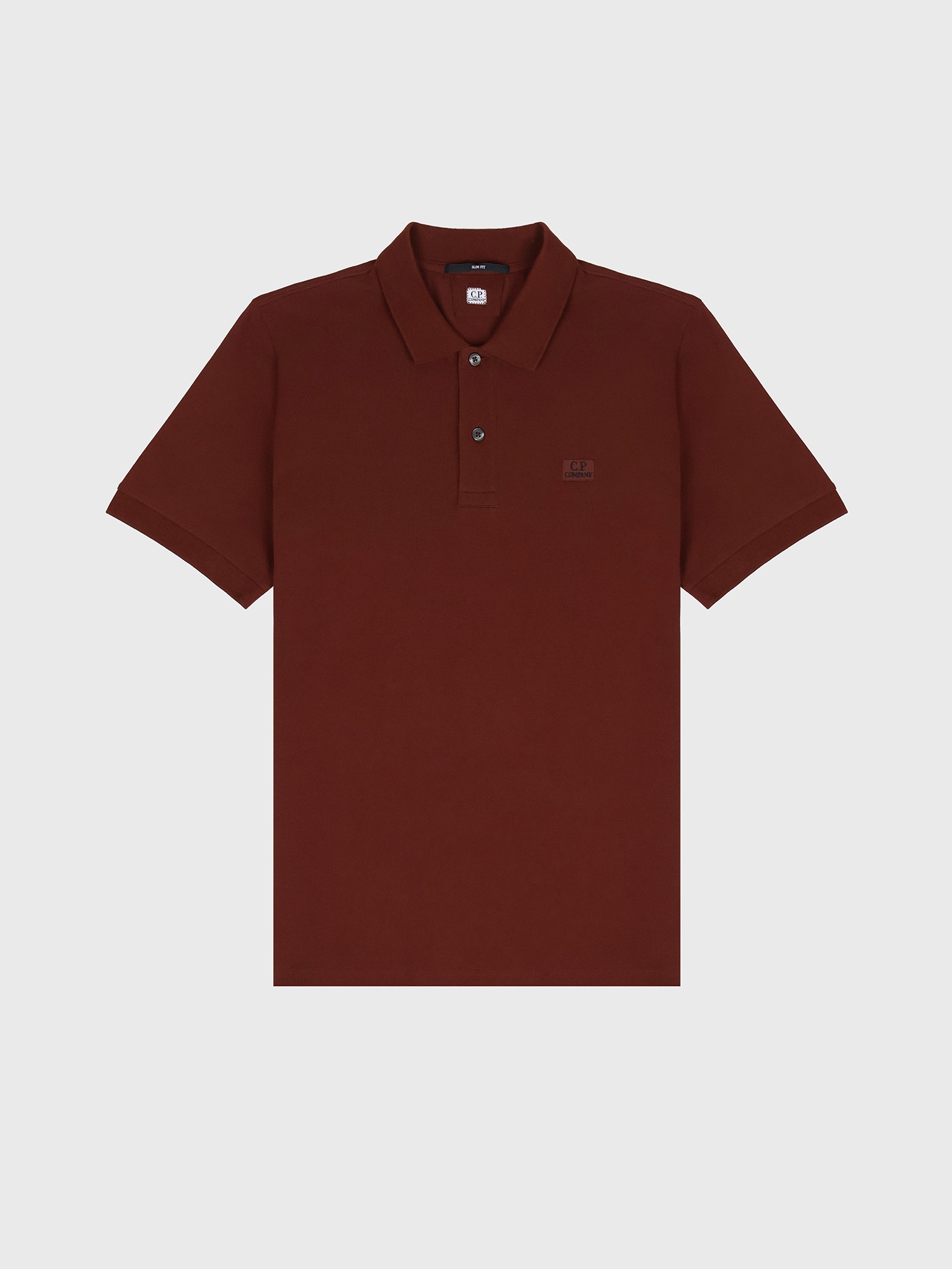 Поло C.P. Company Stretch Piquet Slim Mocca Brown