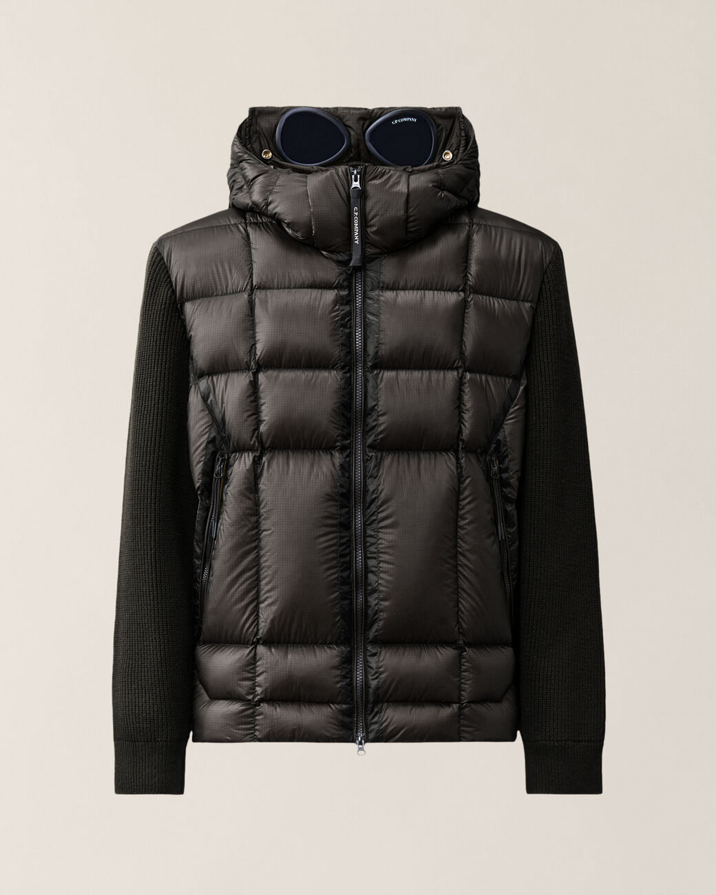 Куртка C.P. Company Extra Fine Merino Wool Mixed Google Sweater Black