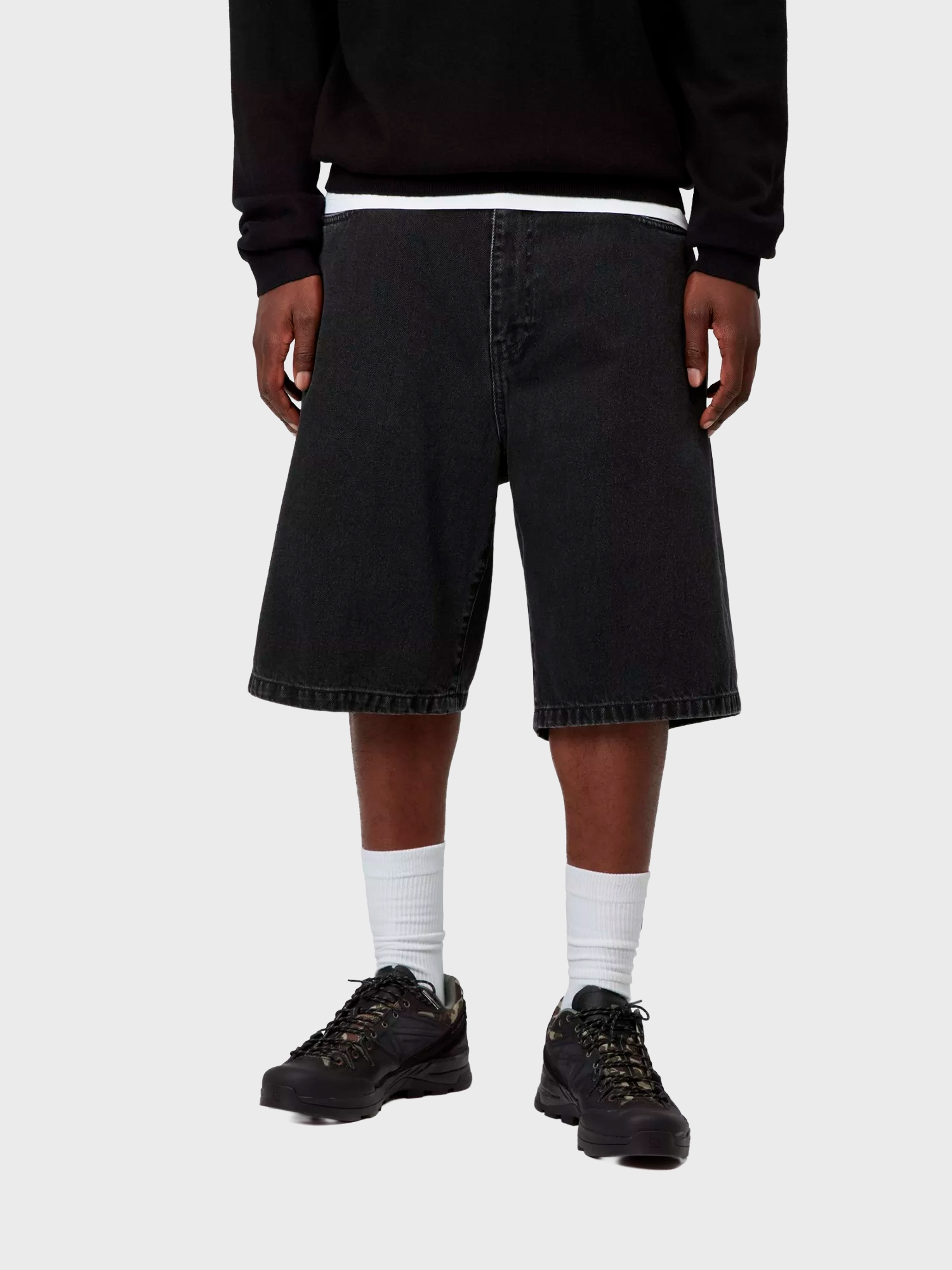 Шорты Carhartt WIP Landon Black, Stone washed