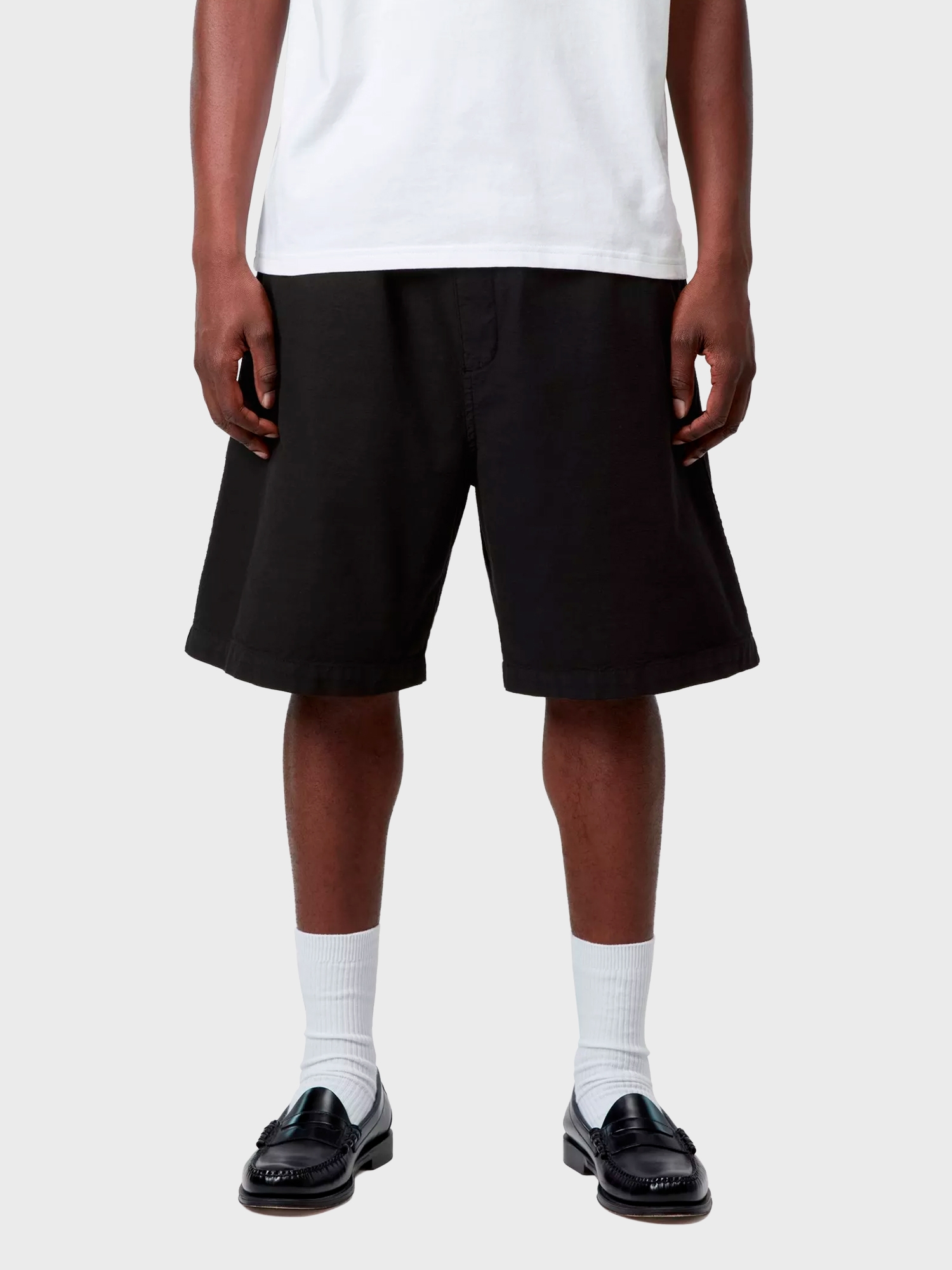 Шорты Carhartt WIP Rainer Garment Dyed Black