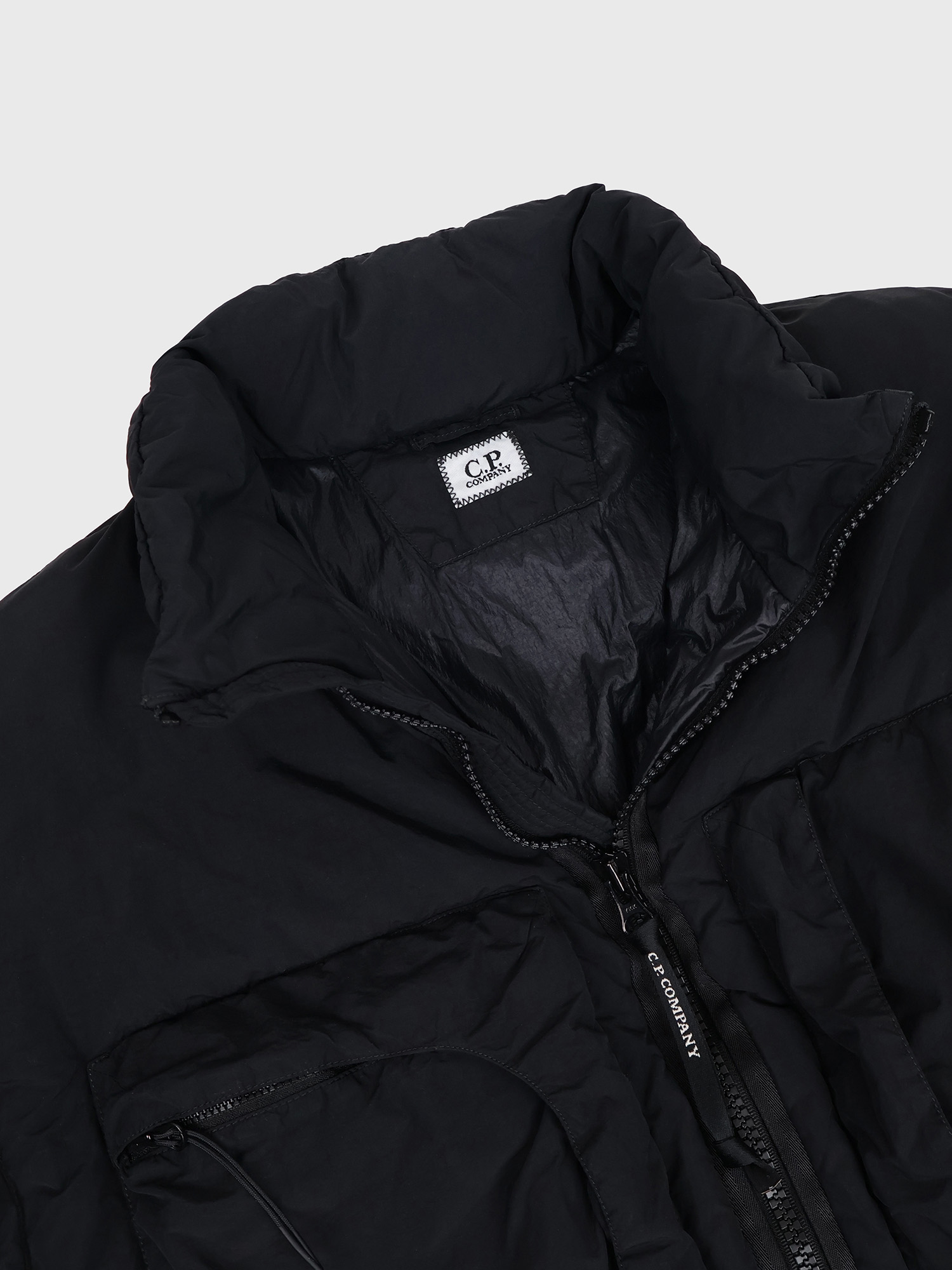 Пуховик C.P. Company Flatt Nylon Down Lens Jacket Black