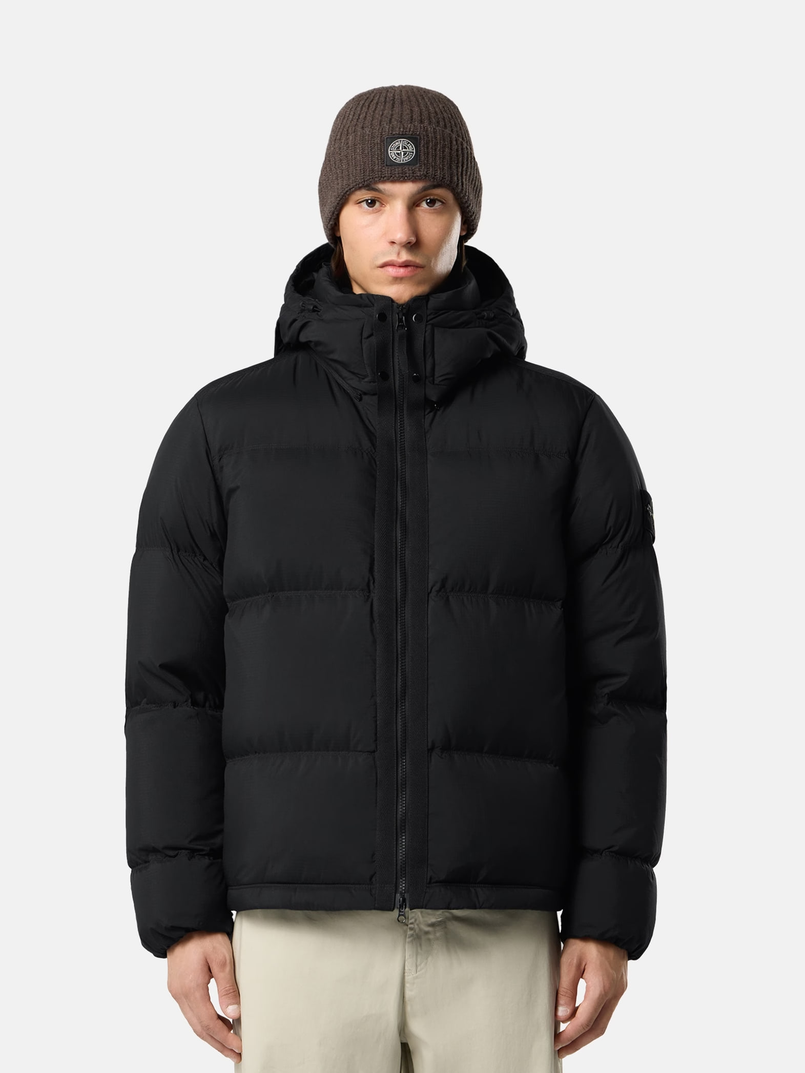 Пуховик Stone Island 4100013 Matt Ripstop Cordura Advanced Fabrics Black