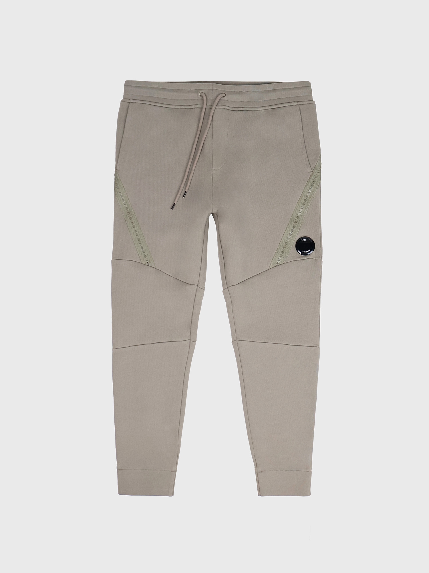 Брюки C.P. Company Diagonal Raised Fleece Zipped Beige