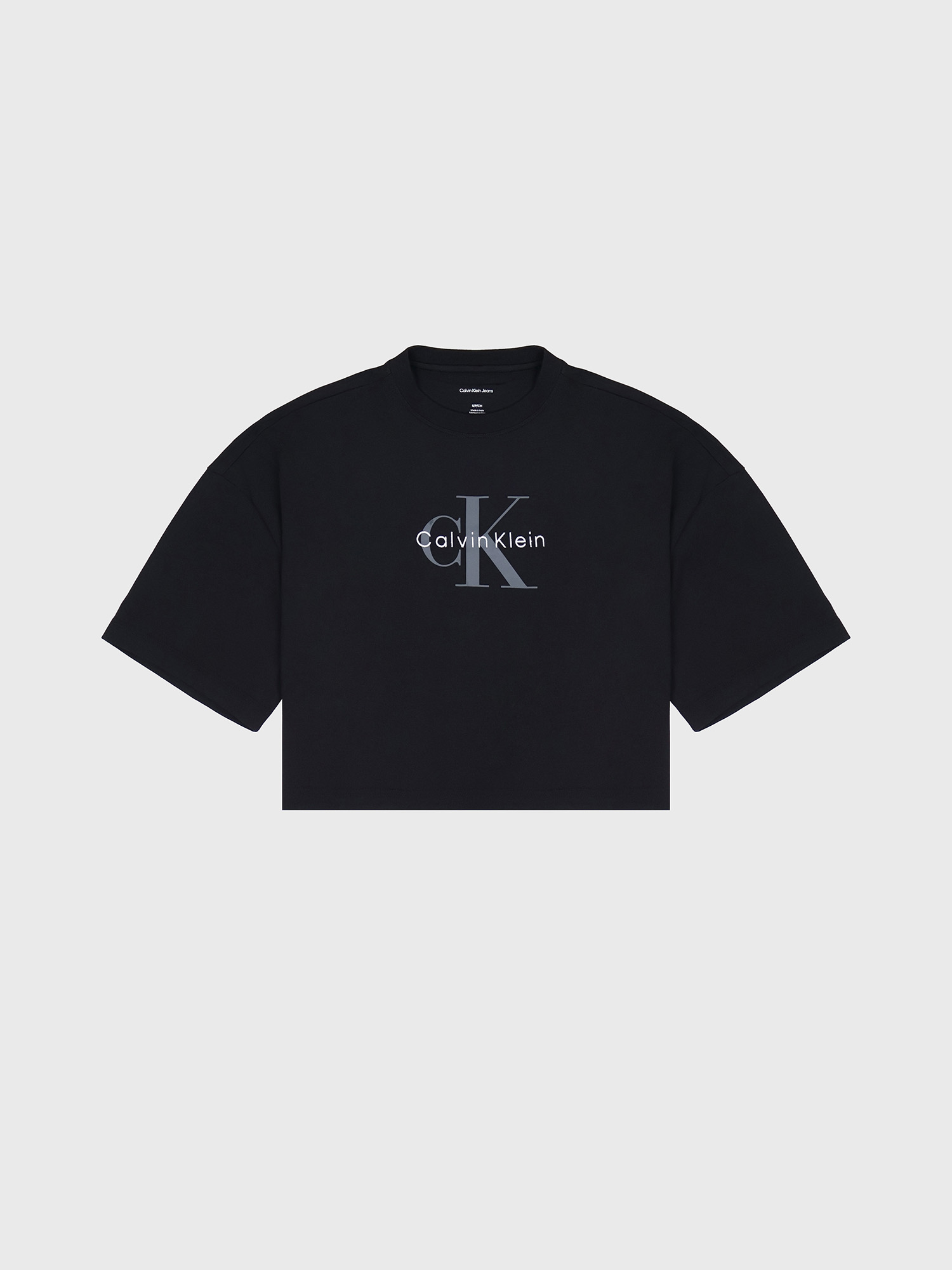 Футболка Calvin Klein Monologo Cropped Boxy Fit Black