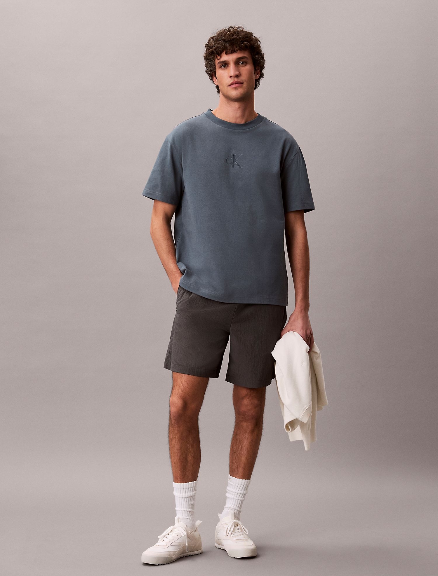 Футболка Calvin Klein Liquid Monologo Graphic Dark Slate