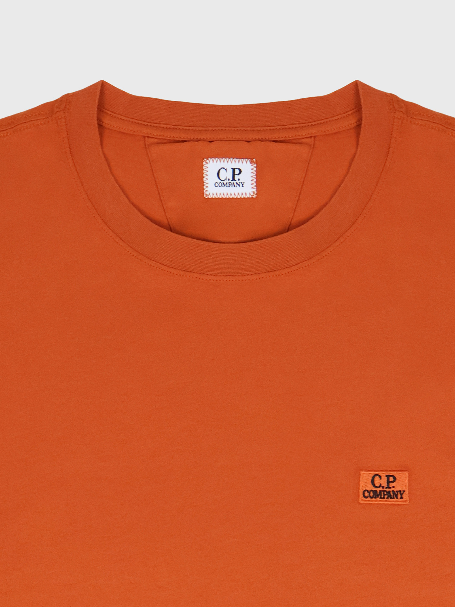 Футболка C.P. Company Logo Patch Orange