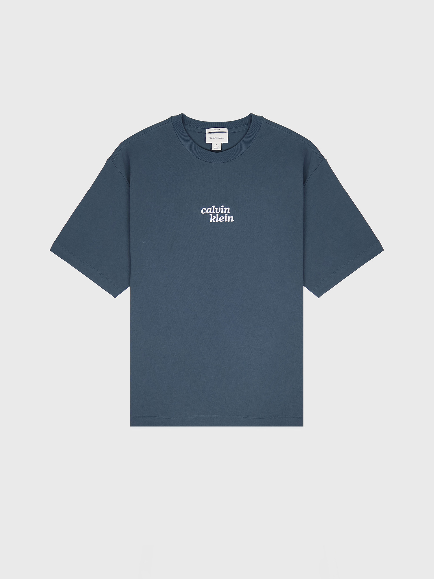 Футболка Calvin Klein Embroidered 1989 Logo Graphic Relaxed Dark Slate