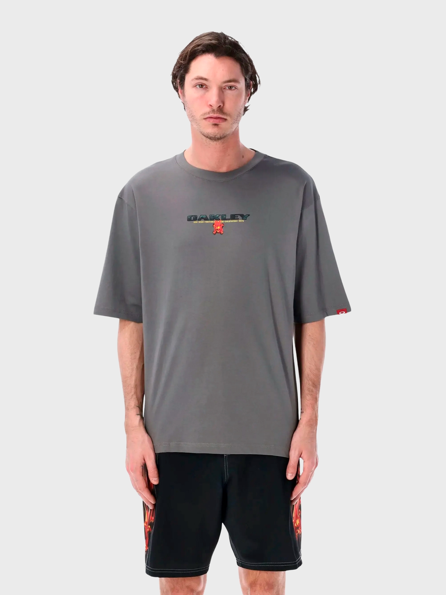 Футболка Oakley Flame F&B Granite Gray