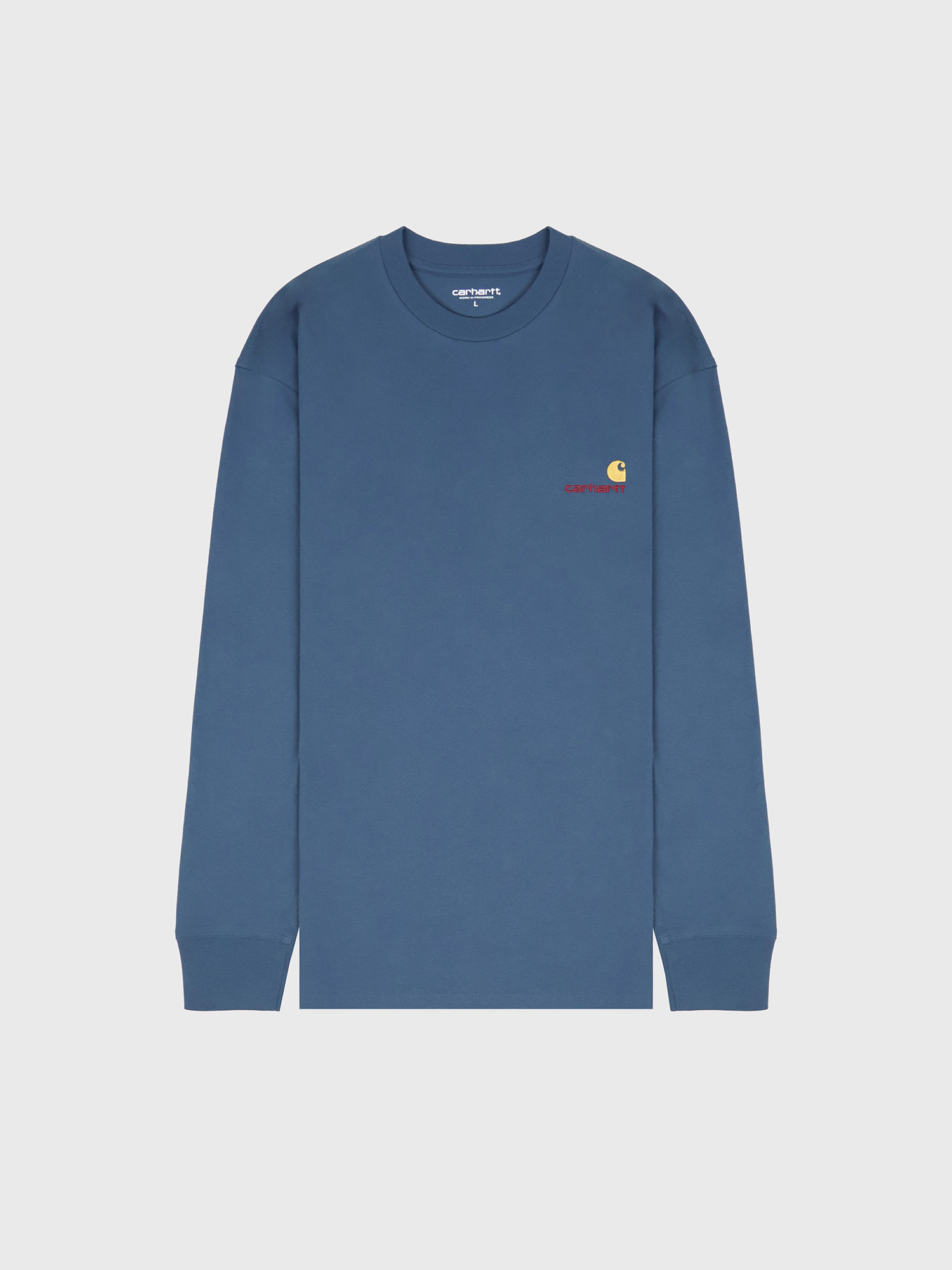 Лонгслив Carhartt WIP American Script Office Blue